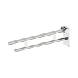 An image of Nero Tapware Mecca Care Foldable Toilet Support Arm Brushed Nickel