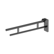 An image of Nero Tapware Mecca Care Foldable Toilet Support Arm Gun Metal
