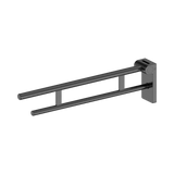 An image of Nero Tapware Mecca Care Foldable Toilet Support Arm Gun Metal