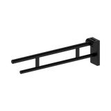 An image of Nero Tapware Mecca Care Foldable Toilet Support Arm Matte Black