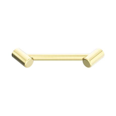 An image of Nero Tapware Mecca Care 25mm Footrest Corner Grab Rail 215mm Brushed Gold