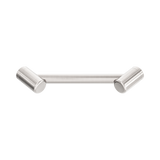 An image of Nero Tapware Mecca Care 25mm Footrest Corner Grab Rail 215mm Brushed Nickel
