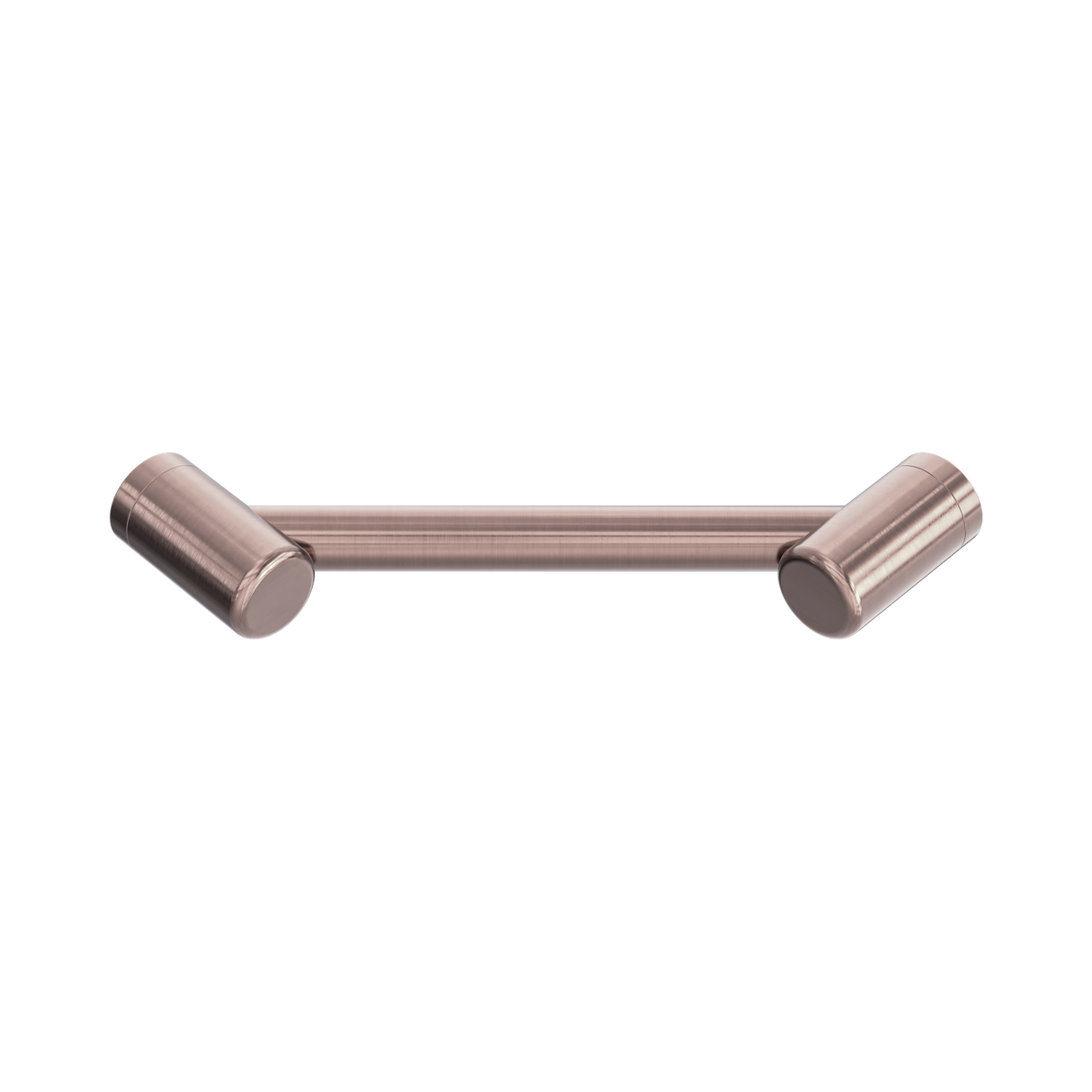 An image of Nero Tapware Mecca Care 25mm Footrest Corner Grab Rail 215mm Brushed Bronze