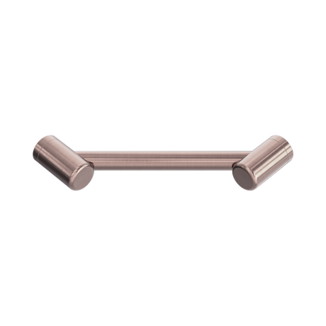An image of Nero Tapware Mecca Care 25mm Footrest Corner Grab Rail 215mm Brushed Bronze
