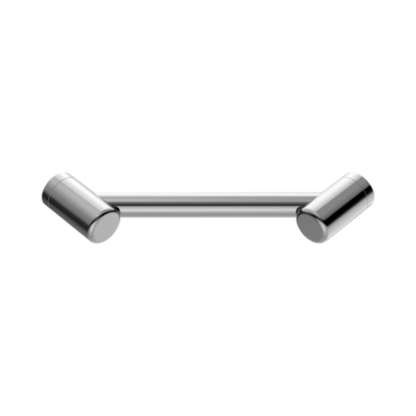 An image of Nero Tapware Mecca Care 25mm Footrest Corner Grab Rail 215mm Chrome