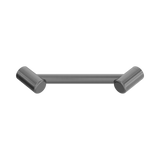 An image of Nero Tapware Mecca Care 25mm Footrest Corner Grab Rail 215mm Gun Metal