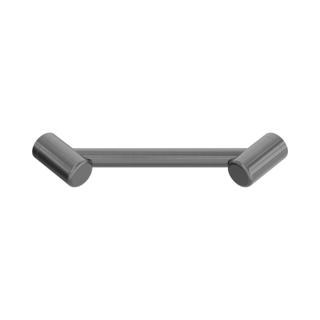 An image of Nero Tapware Mecca Care 25mm Footrest Corner Grab Rail 215mm Gun Metal