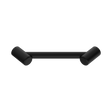 An image of Nero Tapware Mecca Care 25mm Footrest Corner Grab Rail 215mm Matte Black
