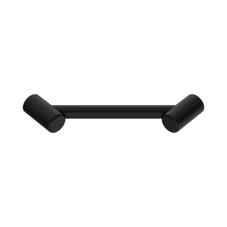 An image of Nero Tapware Mecca Care 25mm Footrest Corner Grab Rail 215mm Matte Black