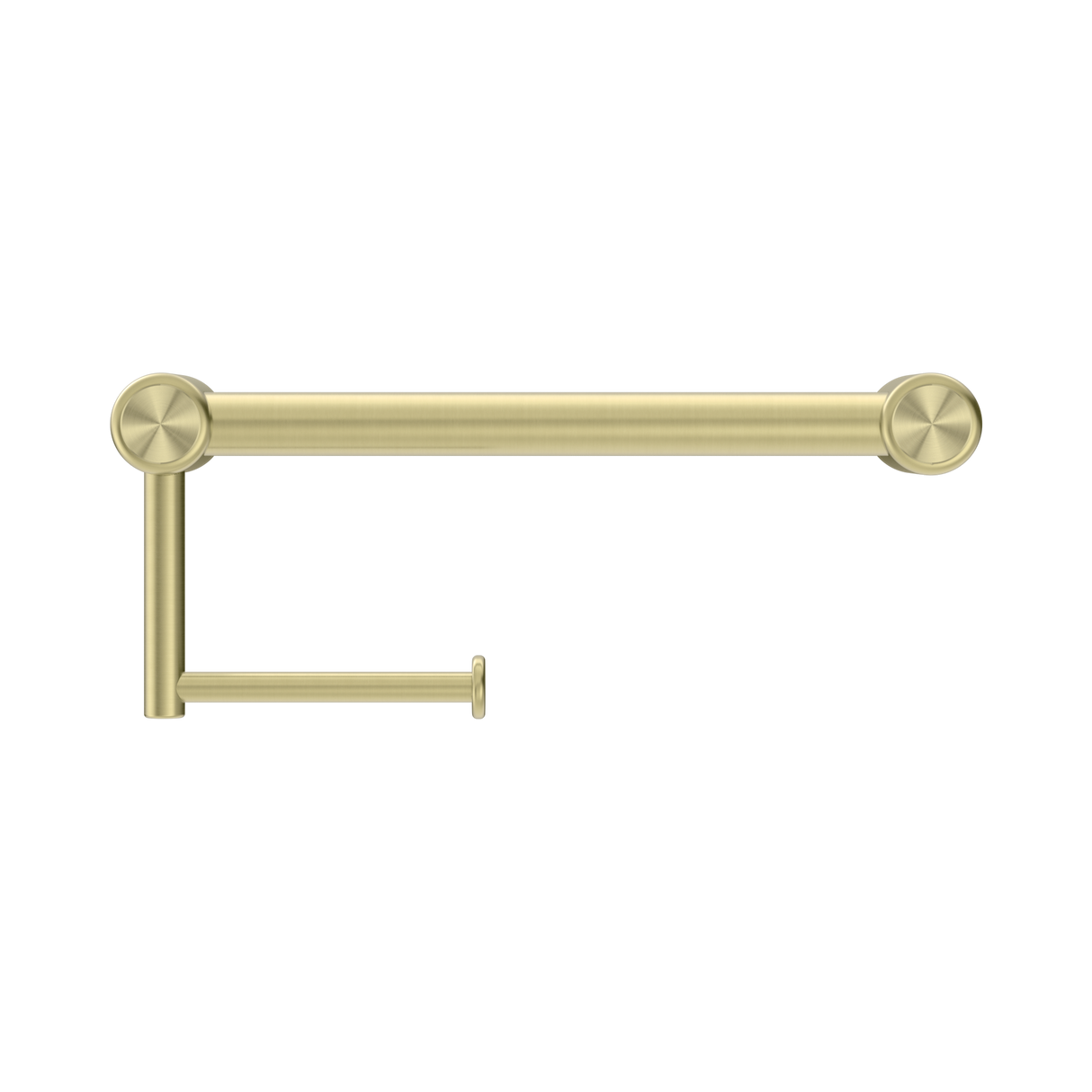 An image of Nero Tapware Mecca Care 25mm Toilet Roll Rail 300mm Brushed Gold