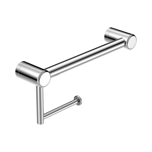 An image of Nero Tapware Mecca Care 25mm Toilet Roll Rail 300mm Chrome
