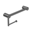 An image of Nero Tapware Mecca Care 25mm Toilet Roll Rail 300mm Gun Metal