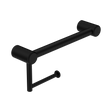An image of Nero Tapware Mecca Care 25mm Toilet Roll Rail 300mm Matte Black