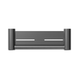 An image of Nero Tapware Mecca Care 25mm Grab Rail With Shelf 300mm Gun Metal