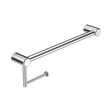 An image of Nero Tapware Mecca Care 25mm Toilet Roll Rail 450mm Chrome