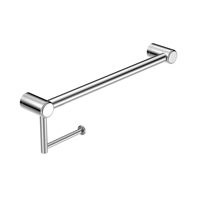 An image of Nero Tapware Mecca Care 25mm Toilet Roll Rail 450mm Chrome
