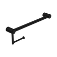 An image of Nero Tapware Mecca Care 25mm Toilet Roll Rail 450mm Matte Black