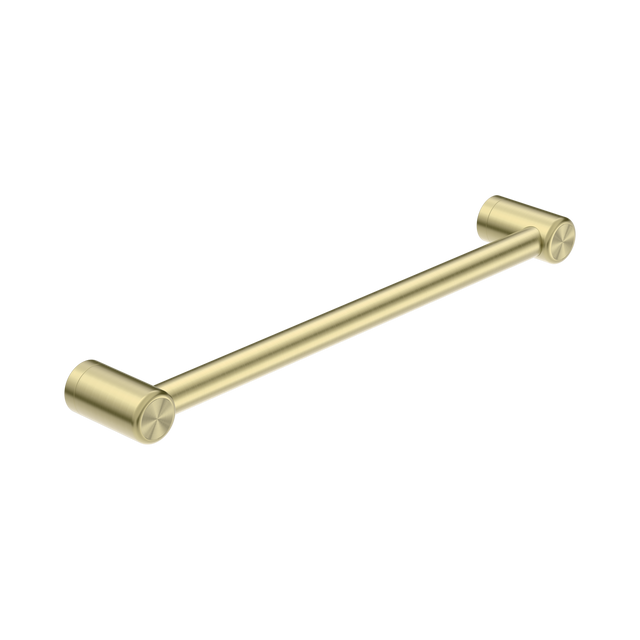 An image of Nero Tapware Mecca Care 25mm Grab Rail 450mm Brushed Gold