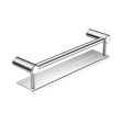 An image of Nero Tapware Mecca Care 25mm Grab Rail With Shelf 450mm Chrome