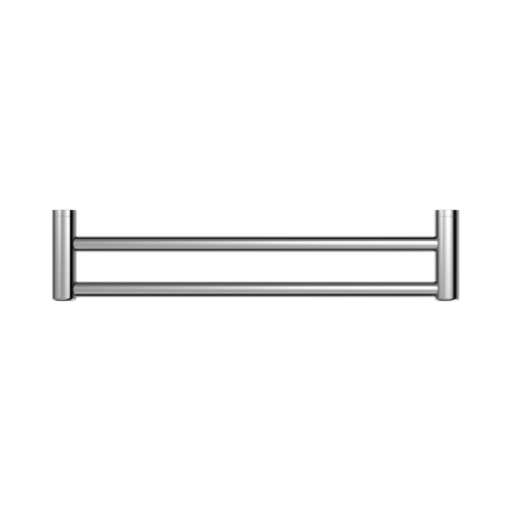 An image of Nero Tapware Mecca Care 25mm Double Towel Grab Rail 600mm Chrome