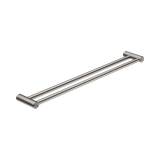 An image of Nero Tapware Mecca Care 25mm Double Towel Grab Rail 900mm Brushed Nickel