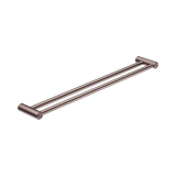 An image of Nero Tapware Mecca Care 25mm Double Towel Grab Rail 900mm Brushed Bronze