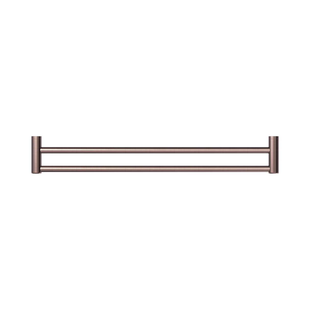 An image of Nero Tapware Mecca Care 25mm Double Towel Grab Rail 900mm Brushed Bronze