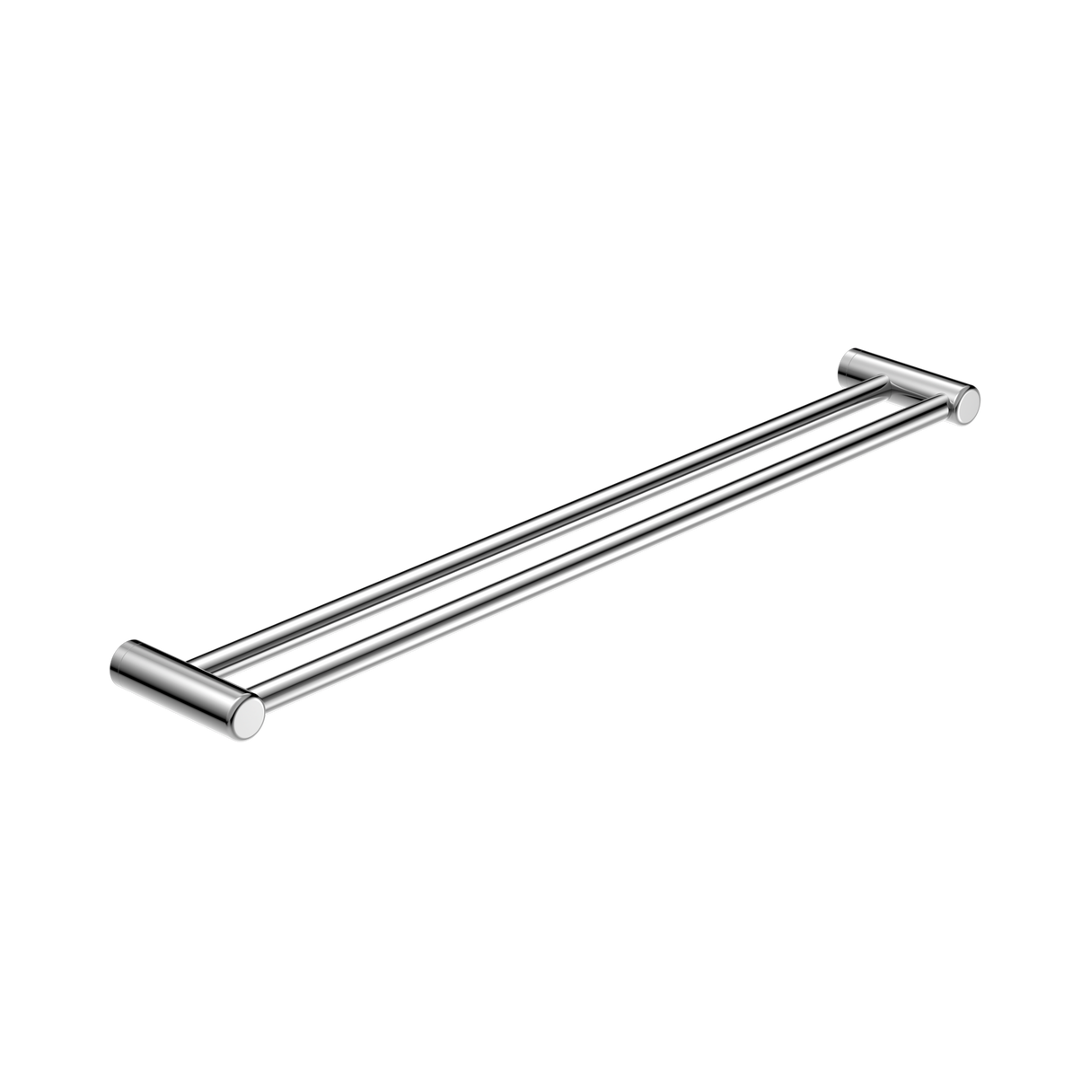 An image of Nero Tapware Mecca Care 25mm Double Towel Grab Rail 900mm Chrome