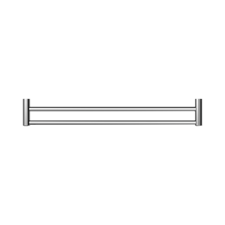 An image of Nero Tapware Mecca Care 25mm Double Towel Grab Rail 900mm Chrome