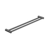 An image of Nero Tapware Mecca Care 25mm Double Towel Grab Rail 900mm Gun Metal