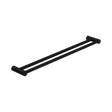 An image of Nero Tapware Mecca Care 25mm Double Towel Grab Rail 900mm Matte Black
