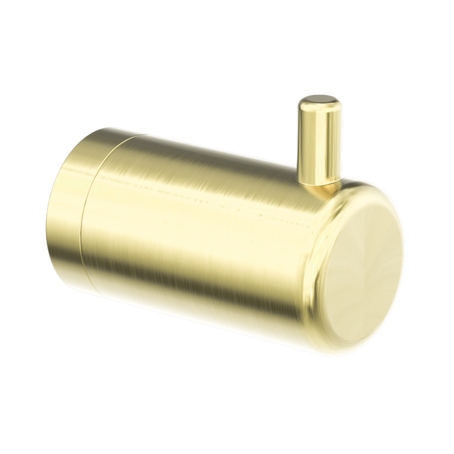 An image of Nero Tapware Mecca Care 25mm Wall Hook Brushed Gold