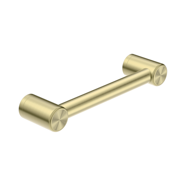 An image of Nero Tapware Mecca Care 32mm Grab Rail 300mm Brushed Gold