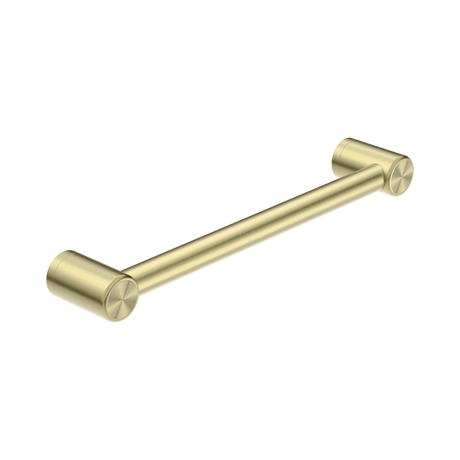 An image of Nero Tapware Mecca Care 32mm Grab Rail 450mm Brushed Gold