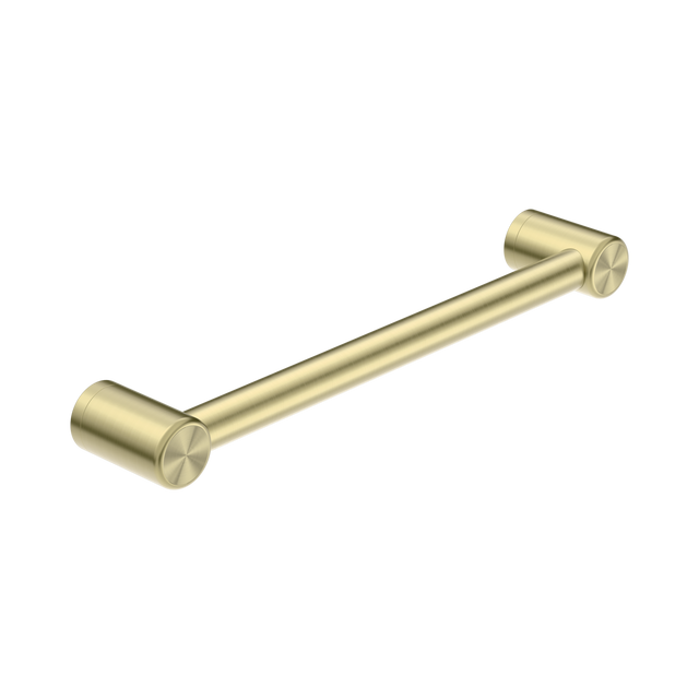 An image of Nero Tapware Mecca Care 32mm Grab Rail 450mm Brushed Gold