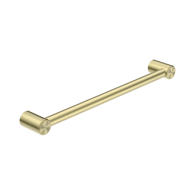 An image of Nero Tapware Mecca Care 32mm Grab Rail 600mm Brushed Gold