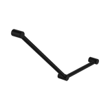 An image of Nero Tapware Mecca Care 32mm Ambulant Toilet Grab Rail 45 Degree 750X450mm Matte Black