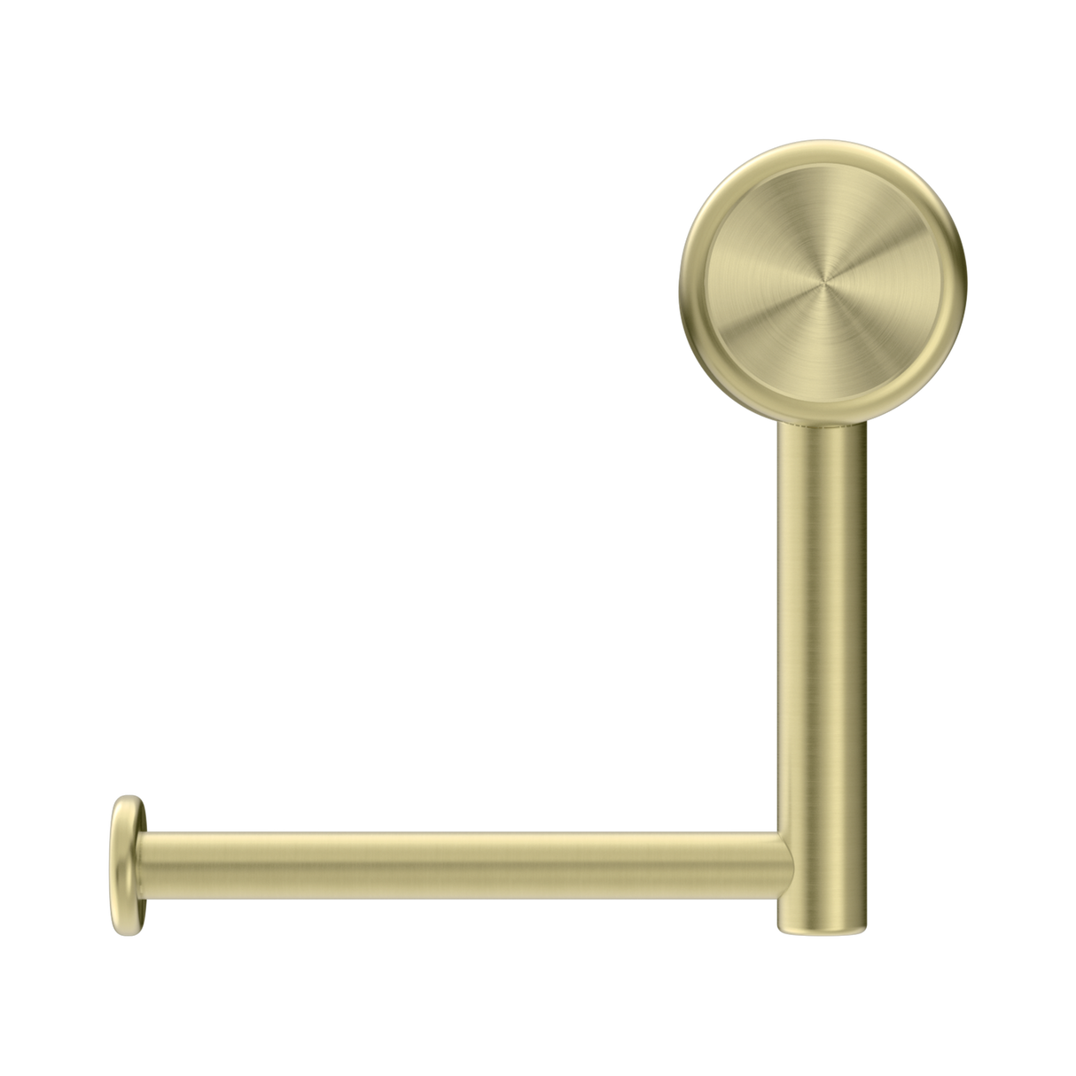 An image of Nero Tapware Mecca Care Heavy Duty Toilet Roll Holder Brushed Gold