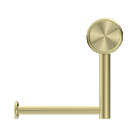 An image of Nero Tapware Mecca Care Heavy Duty Toilet Roll Holder Brushed Gold