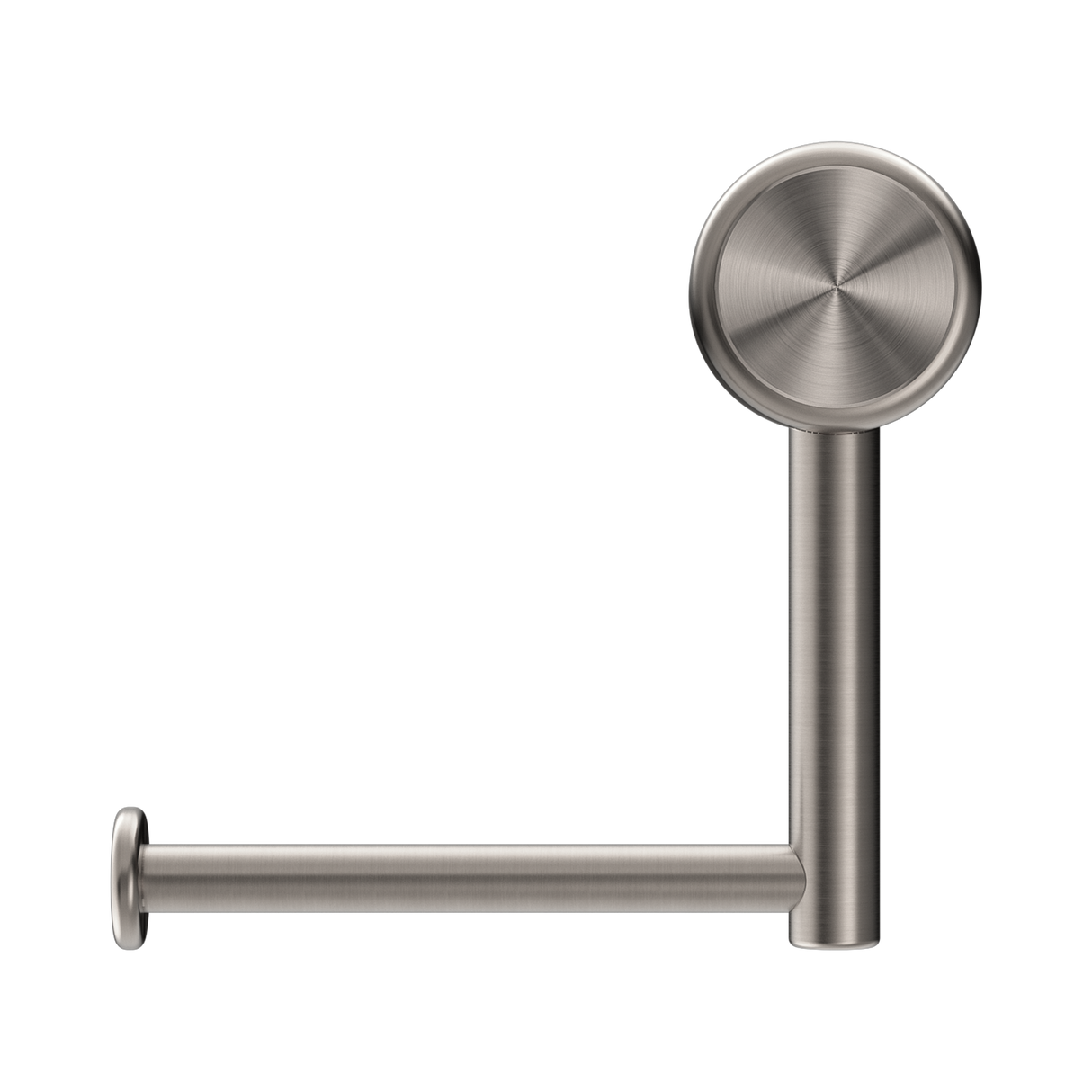 An image of Nero Tapware Mecca Care Heavy Duty Toilet Roll Holder Brushed Nickel