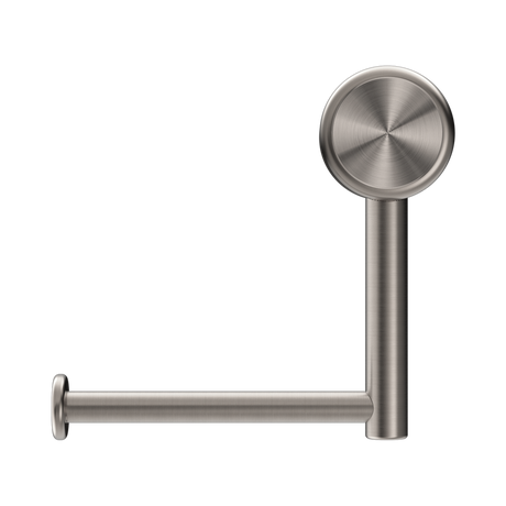 An image of Nero Tapware Mecca Care Heavy Duty Toilet Roll Holder Brushed Nickel