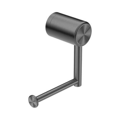 An image of Nero Tapware Mecca Care Heavy Duty Toilet Roll Holder Gun Metal