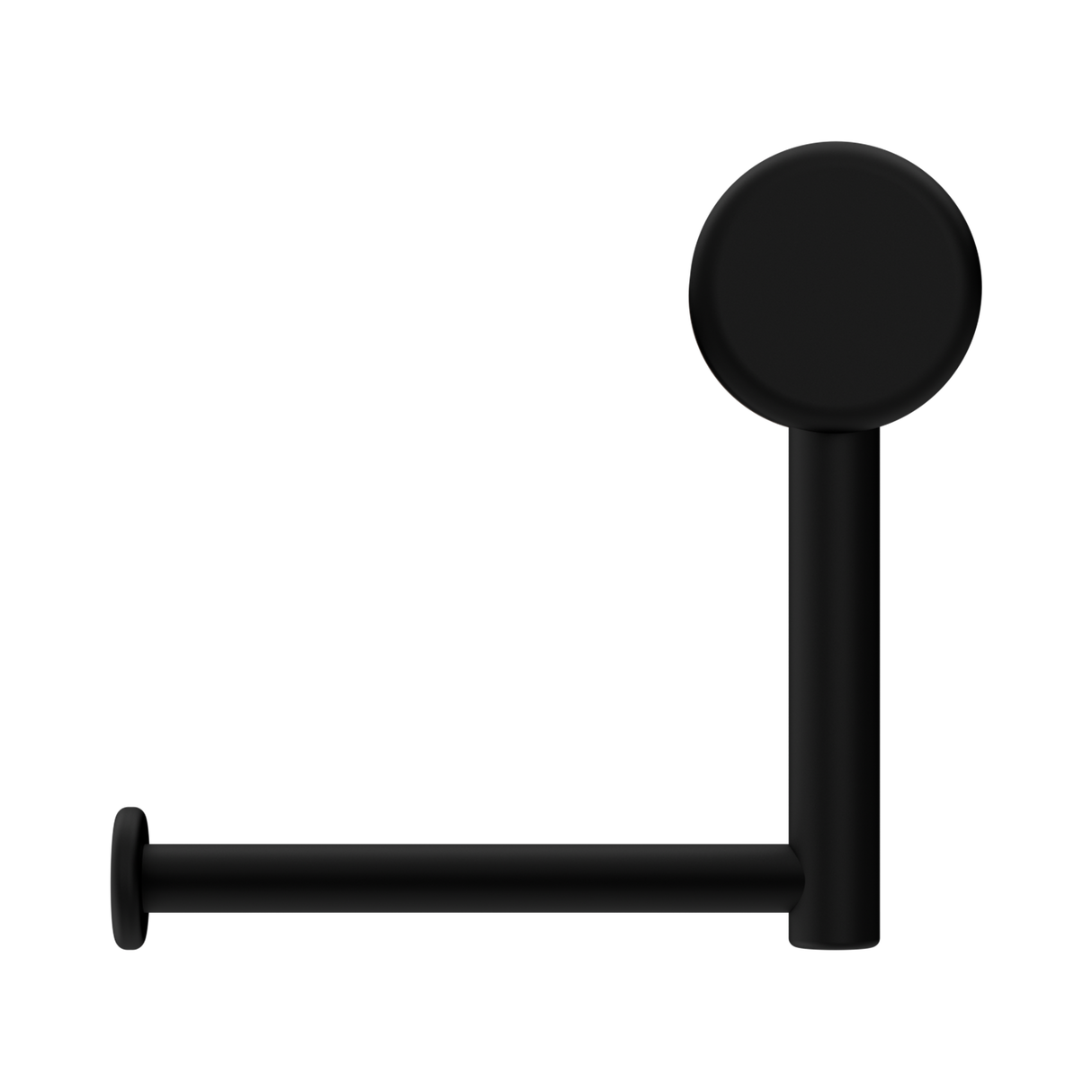 An image of Nero Tapware Mecca Care Heavy Duty Toilet Roll Holder Matte Black