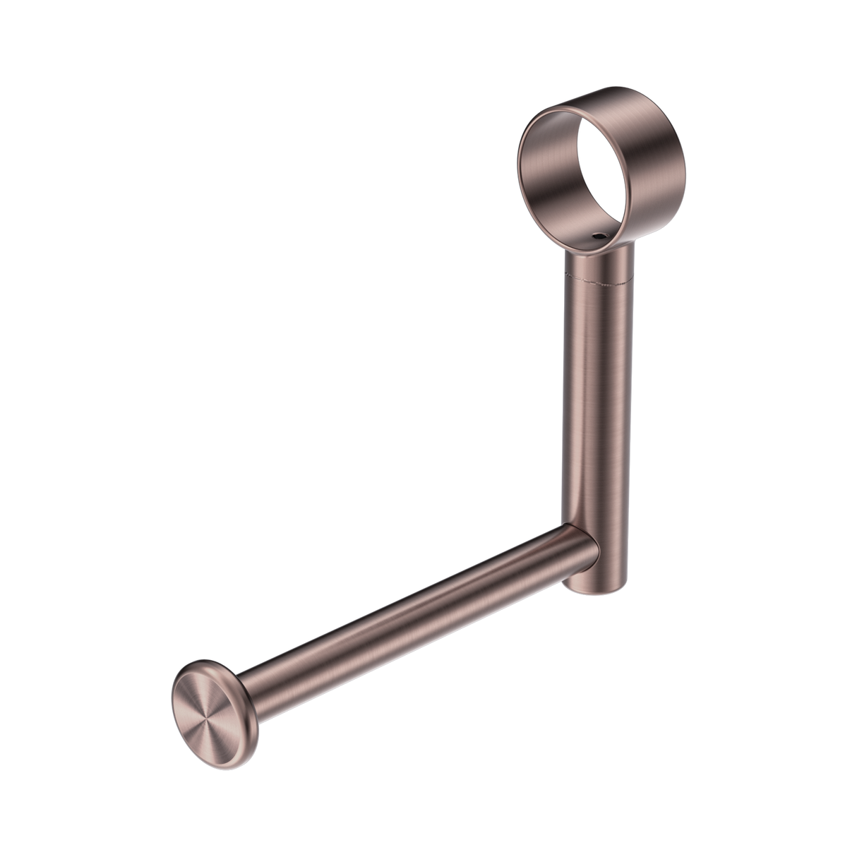 An image of Nero Tapware Mecca Care Add On Toilet Roll Holder Brushed Bronze