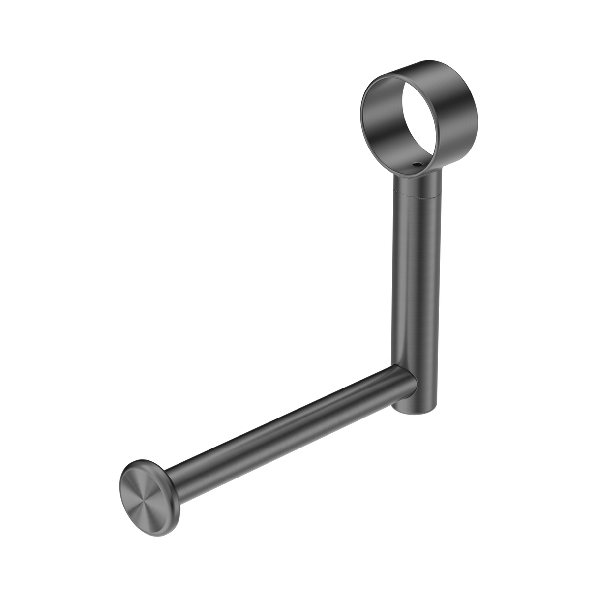 An image of Nero Tapware Mecca Care Add On Toilet Roll Holder Gun Metal