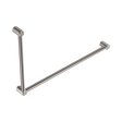 An image of Nero Tapware Mecca Care 32mm DDA Accessible Toilet Grab Rail Set 90 Degree 600X1000mm Brushed Nickel