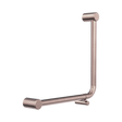 An image of Nero Tapware Mecca Care 32mm Ambulant 90 Degree Bent Tube Grab Rail 450X450mm Brushed Bronze