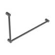 An image of Nero Tapware Mecca Care 32mm DDA Accessible Toilet Grab Rail Set 90 Degree 600X1000mm Gun Metal