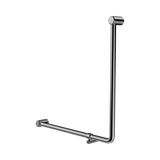 An image of Nero Tapware Mecca Care 32mm 90 Degree NZ4121 Accessible Toilet Grab Rail 750X750mm Chrome