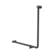 An image of Nero Tapware Mecca Care 32mm 90 Degree NZ4121 Accessible Toilet Grab Rail 750X750mm Gun Metal